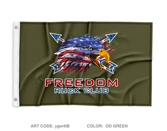 Freedom Ruck Club Wall Flag - ygw4tB