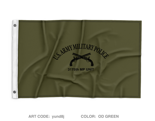 3175th MP Company Wall Flag - yund8j