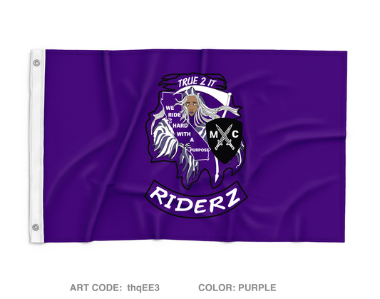 True 2 It Ladies MC Wall Flag - thqEE3