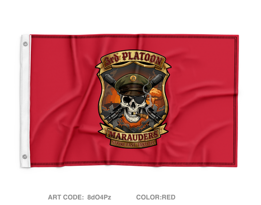 3rd Platoon MARAUDERS Wall Flag - 8dO4Pz