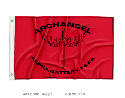 Alpha Battery Wall Flag - Uatq65
