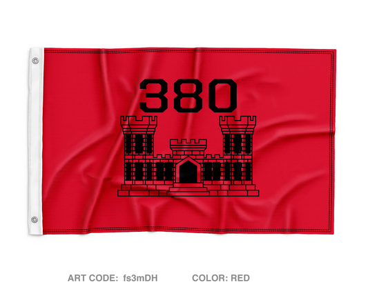 380TH ESC Wall Flag - fs3mDH
