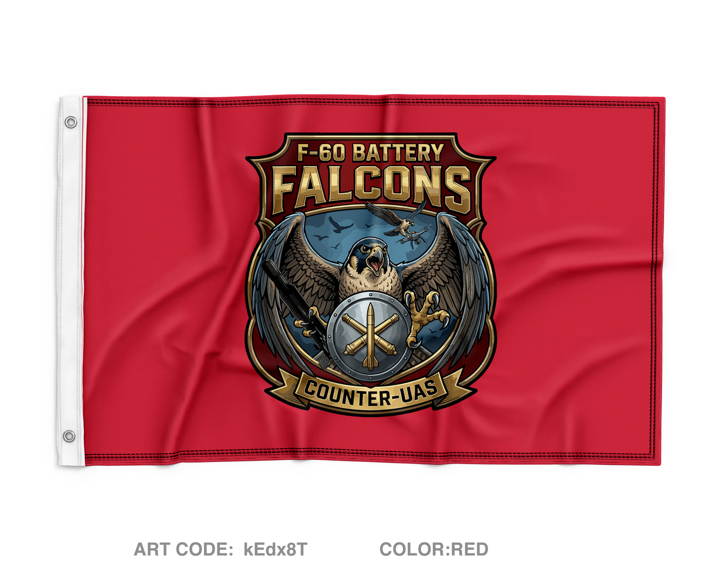 F-60th Wall Flag - kEdx8T