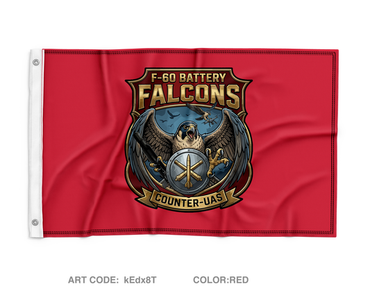 F-60th Wall Flag - kEdx8T