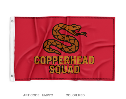 Copperhead squad Wall Flag - khtV7C