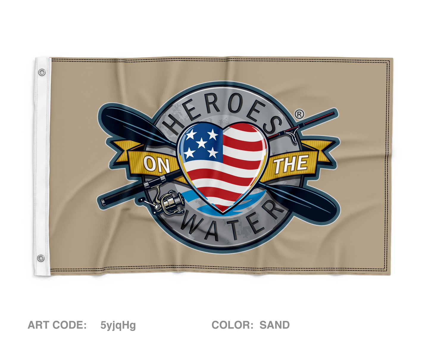 Heroes on the Water National Wall Flag