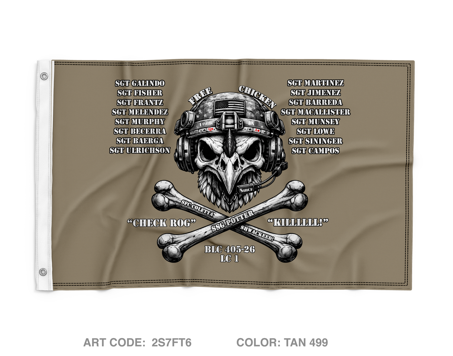 BLC 405-26 Wall Flag - 2S7FT6