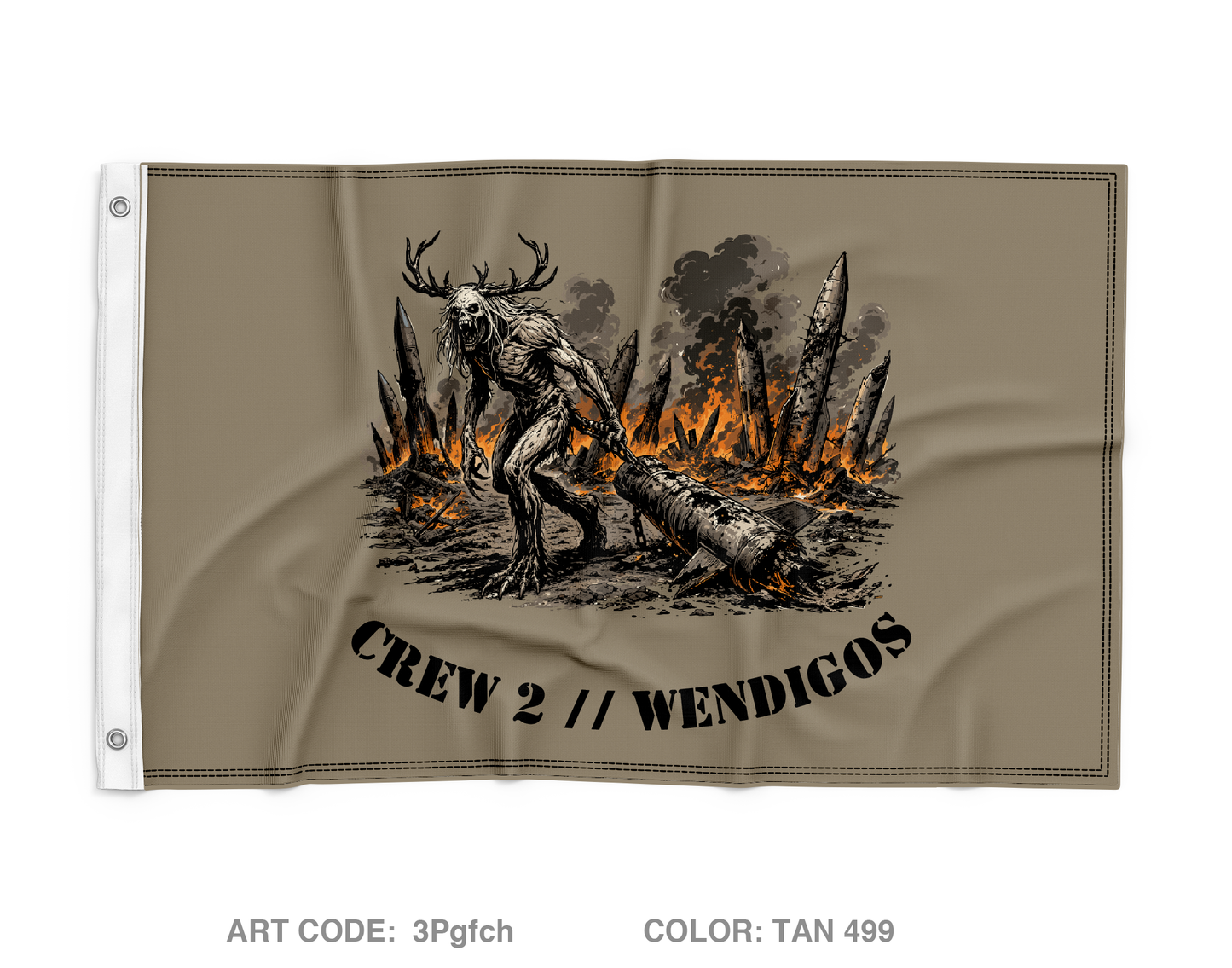 Crew 2 // Wendigos Wall Flag - 3Pgfch