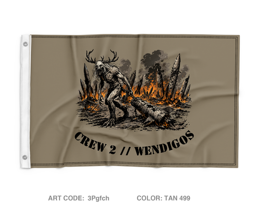 Crew 2 // Wendigos Wall Flag - 3Pgfch