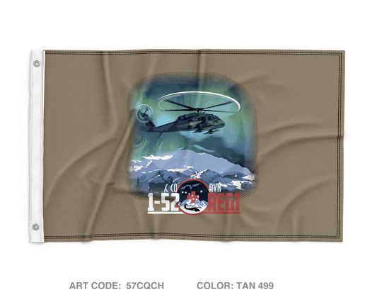 C Co 1-52nd Avn Regt Wall Flag - 57CQCH