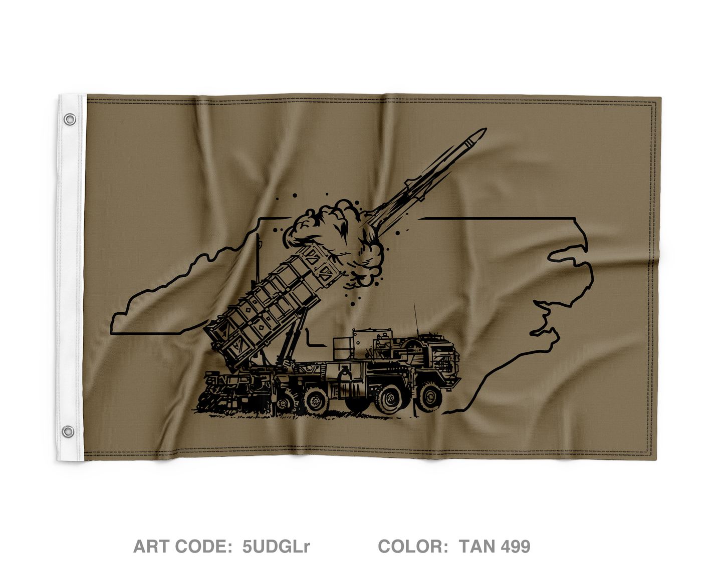 108th Brigade 3-4 Battalion Charlie battery Wall Flag - 5UDGLr