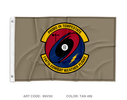 156th Combat Weather Flight Wall Flag - 9NV5tt