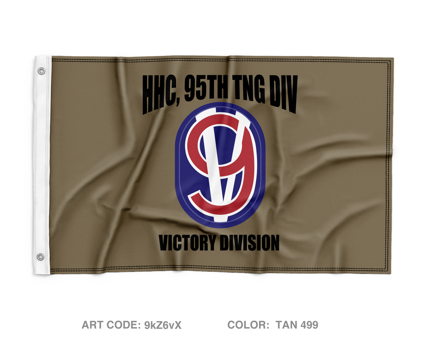 95TH TNG DIV, HHC Wall Flag - 9kZ6vX