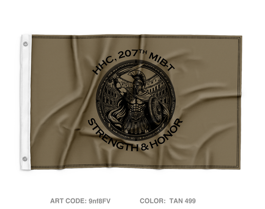 HHC, 207th MI Wall Flag - 9nf8FV