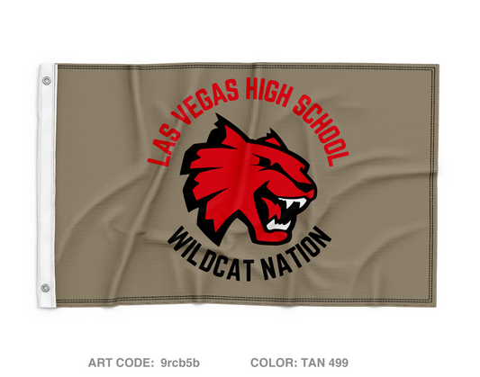 Las Vegas HS Wild Cat Battalion Wall Flag - 9rcb5b