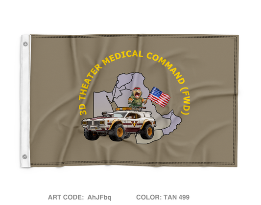 3D Theater Medical Command (FWD) Wall Flag - AhJFbq