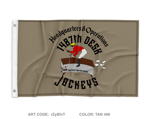 1487th Transportation Company - Headquarters/Operations Wall Flag - rZyBfvT