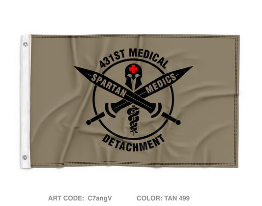 431st Medical Detachment Wall Flag - c7angV