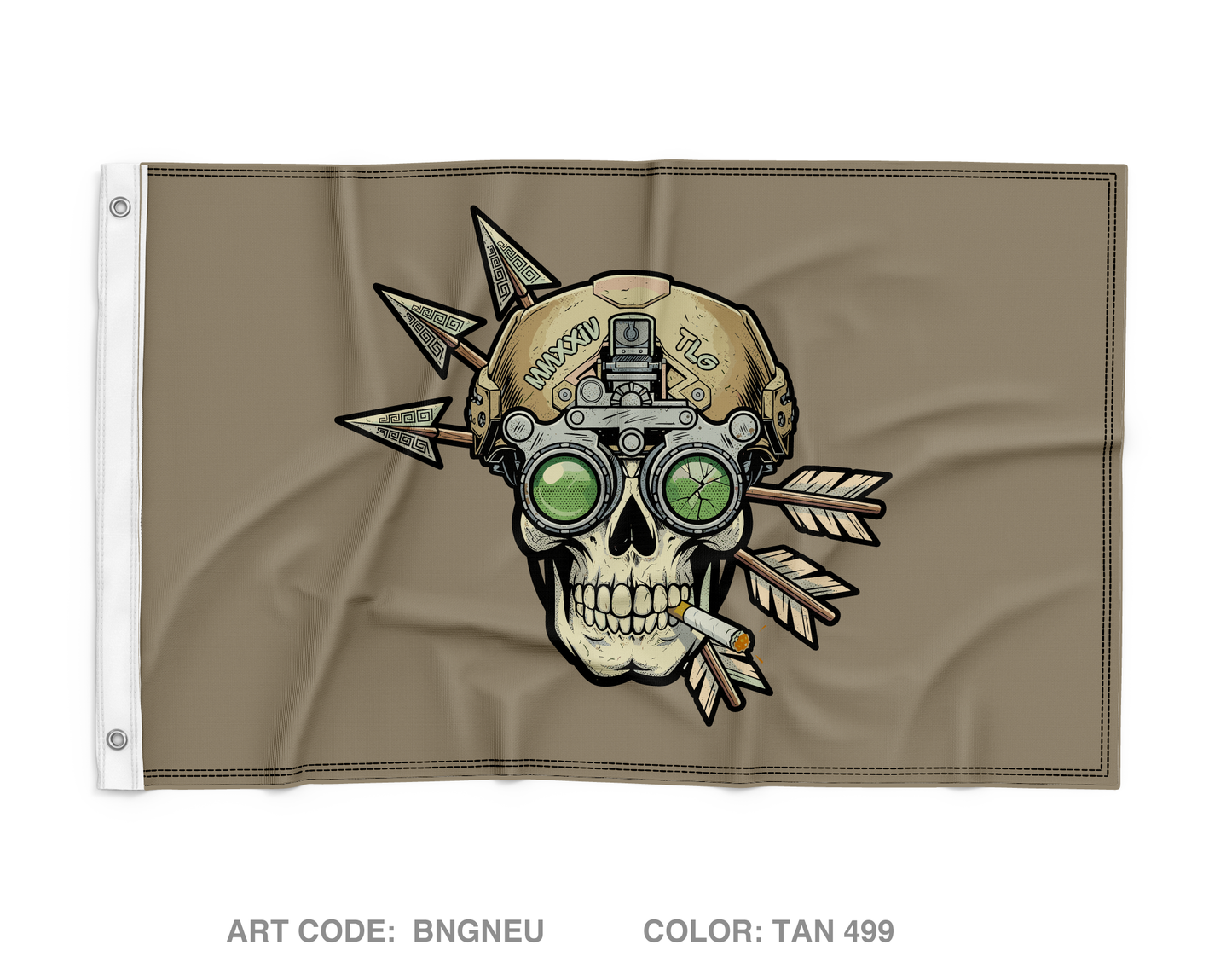 Trench Line Gear Wall Flag - BNGNEU