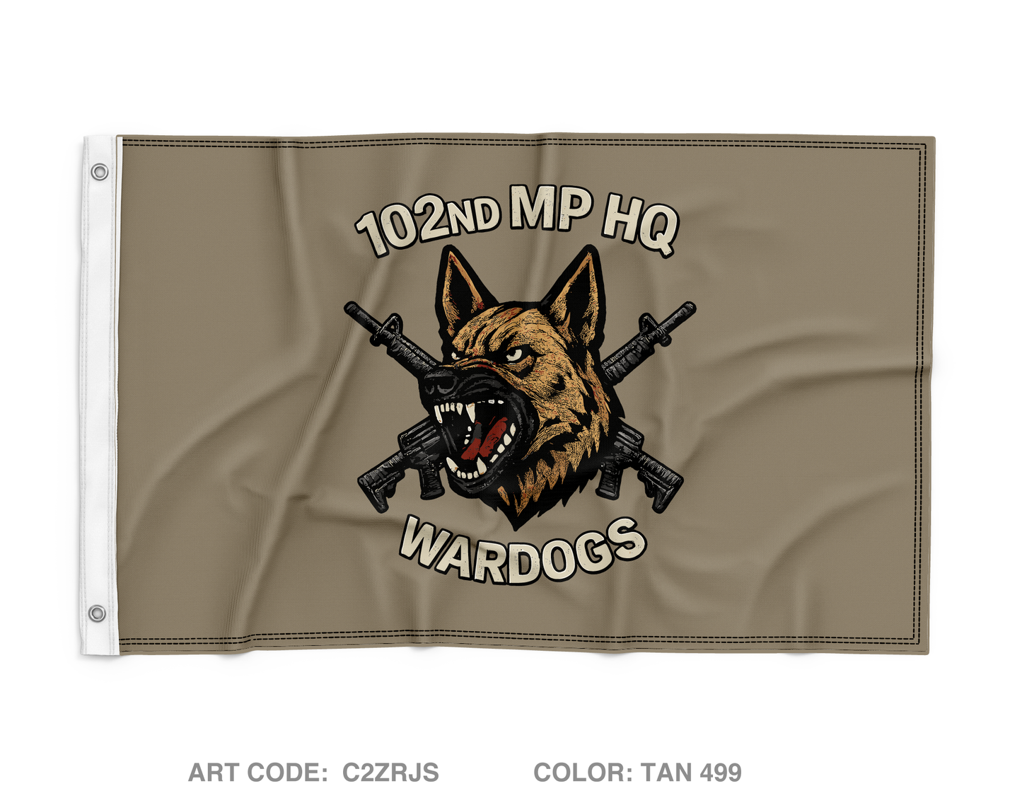 102nd MP Co Wall Flag - C2ZRJS