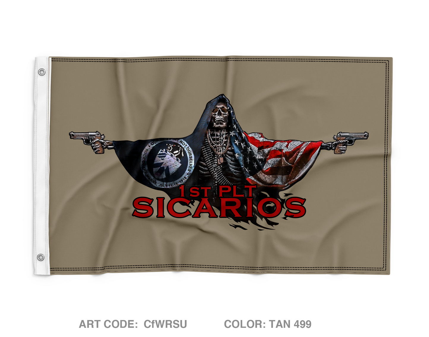 1st Platoon A Co 2-30IN Wall Flag - CfWRSU