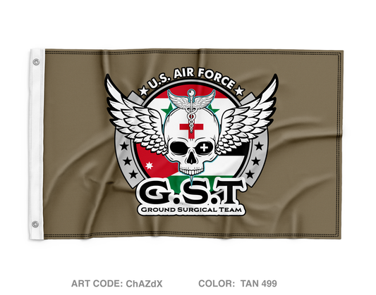 Ground Surgical Team Wall Flag - ChAZdX