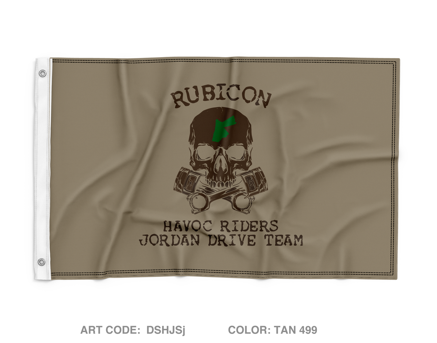 RUBICON JORDAN DRIVE TEAM "HAVOC RIDERS" Wall Flag - DSHJSj
