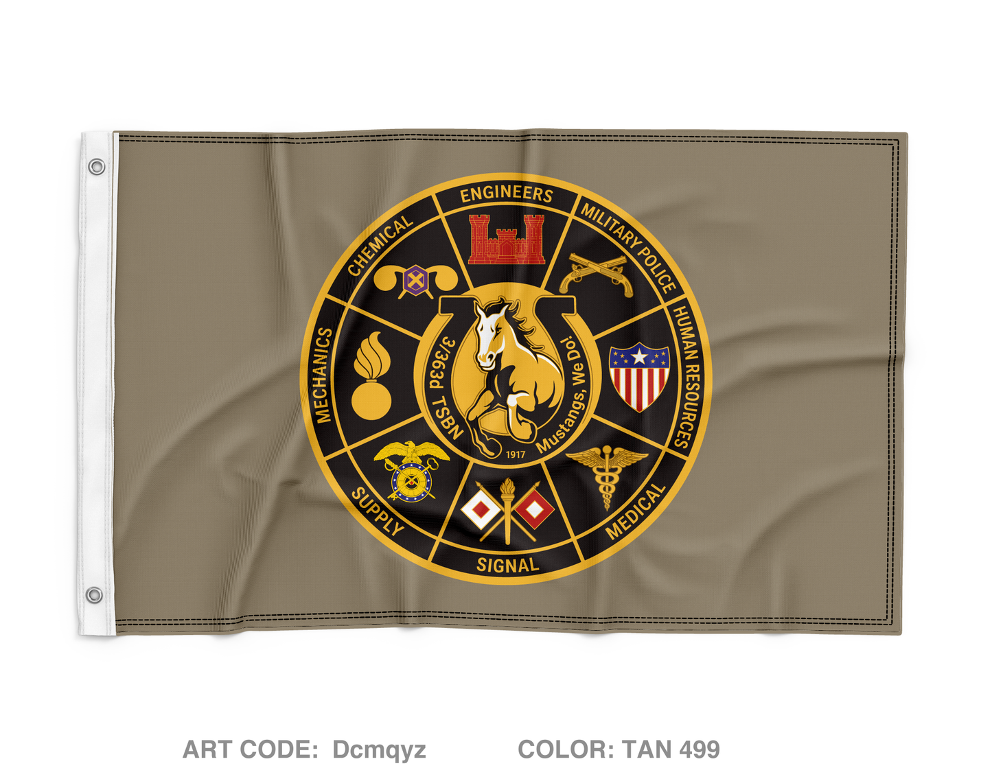 3/363d TSBN Wall Flag - Dcmqyz