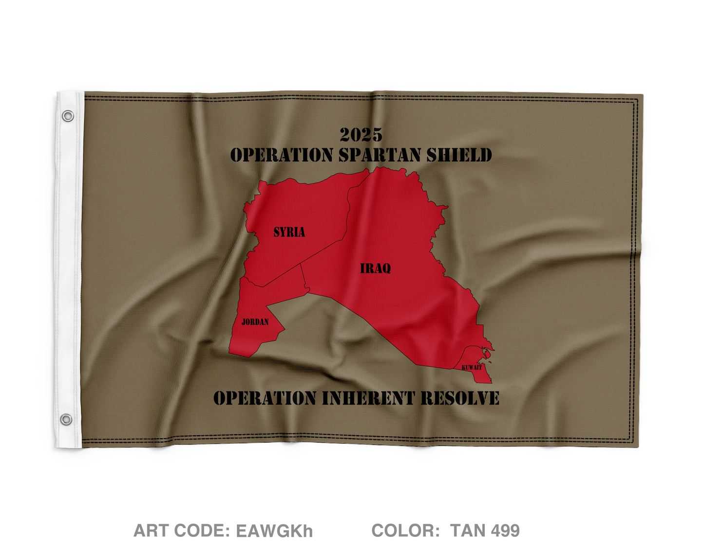 277th ECC Main Fundraising Collection Wall Flag - EAWGKh