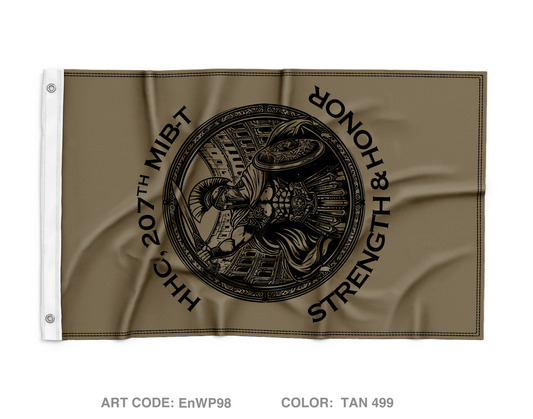 HHC, 207th MI Wall Flag - EnWP98