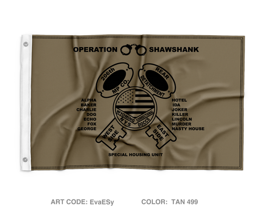 206th Store Wall Flag - EvaESy