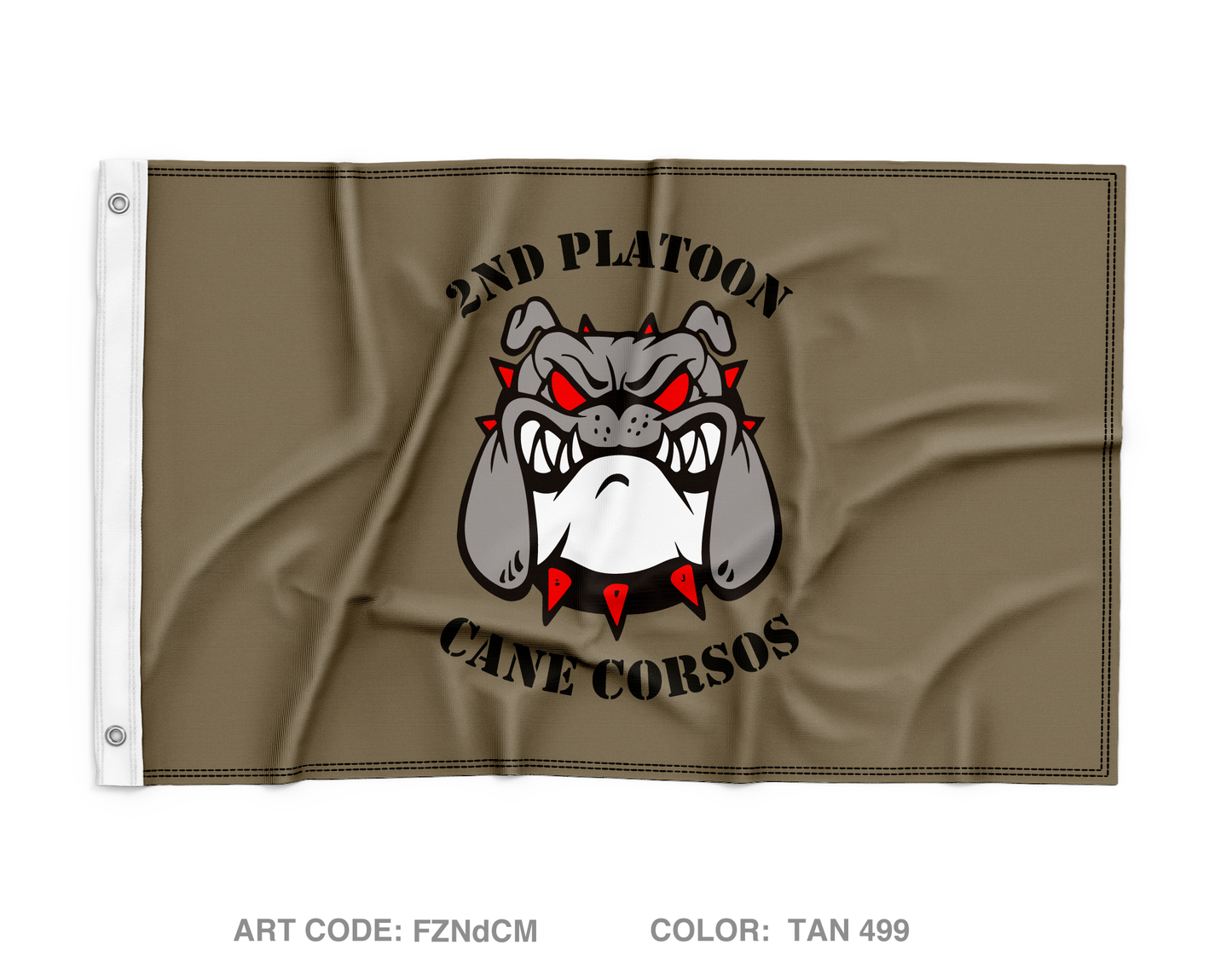 523rd ESC, 84th EN BN - Second platoon Wall Flag - FZNdCM