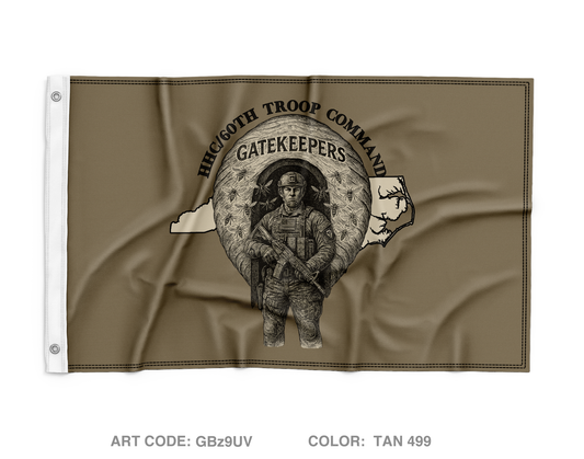 HHC 60th Troop Command Wall Flag - GBz9UV