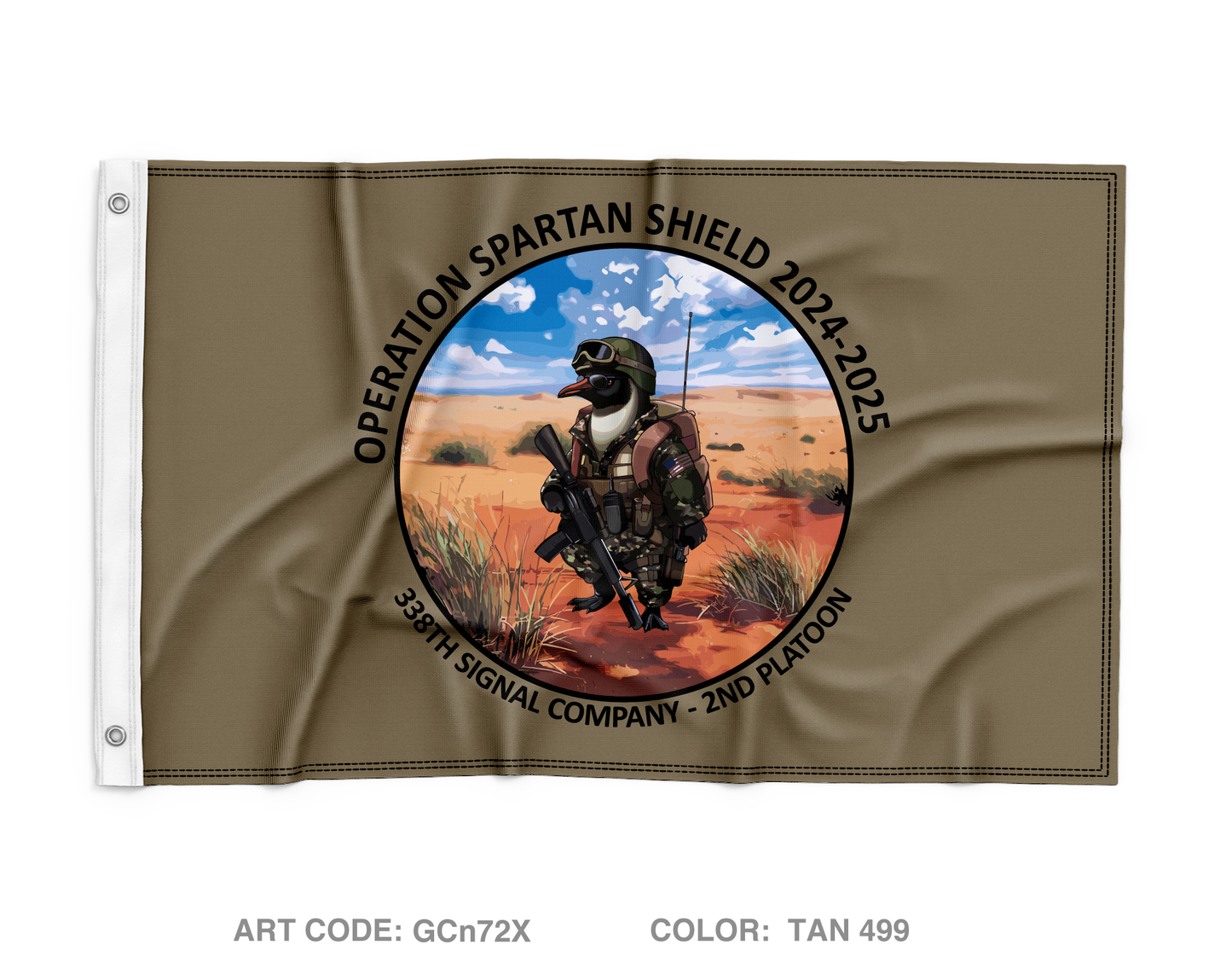 338th Signal Company Wall Flag - GCn72X