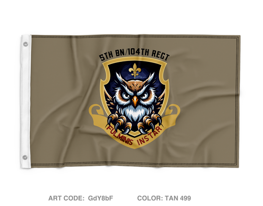5th BN 104th REGT MI Wall Flag - GdY8bF
