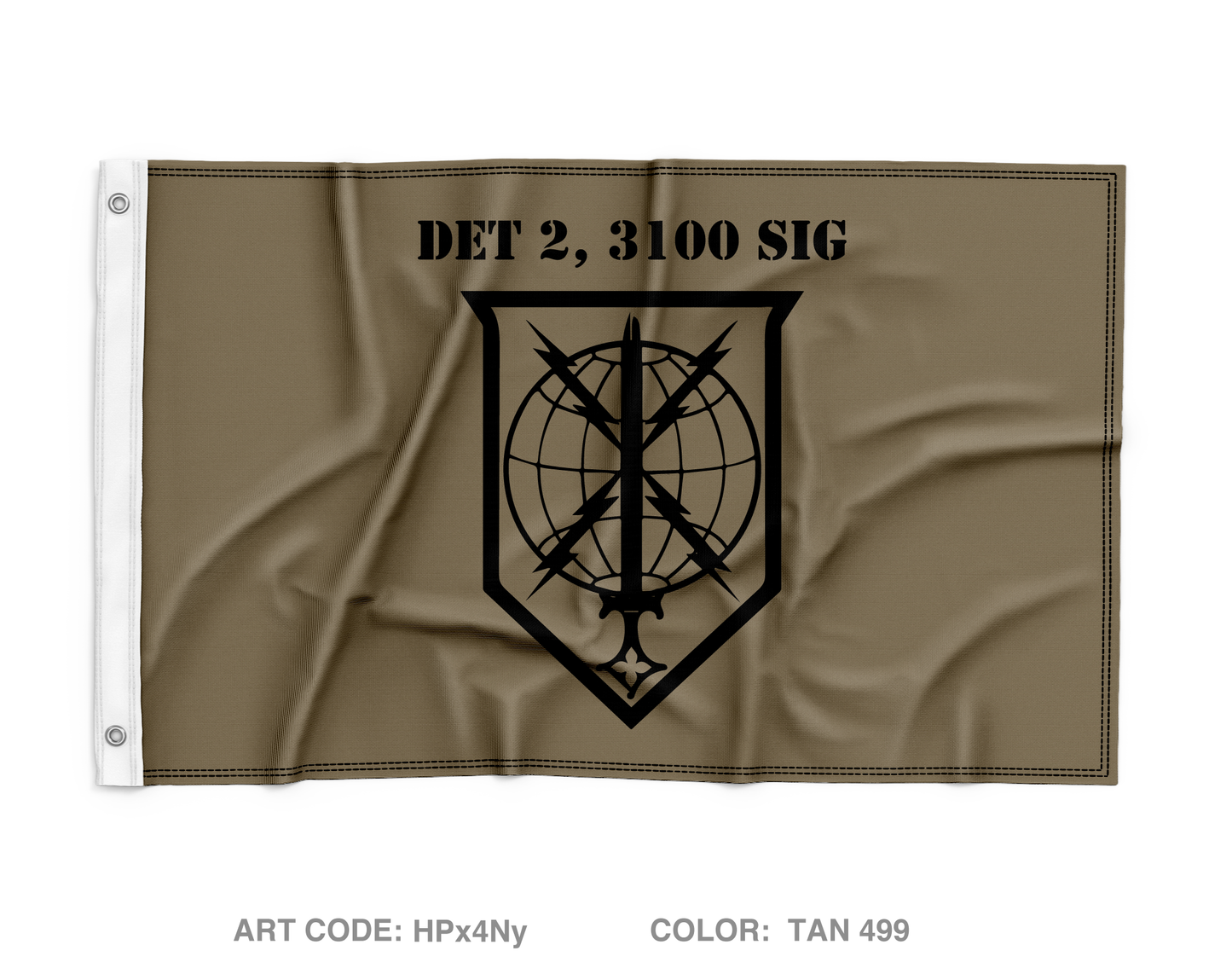 DET 2, 3100 SIG Wall Flag - HPx4Ny