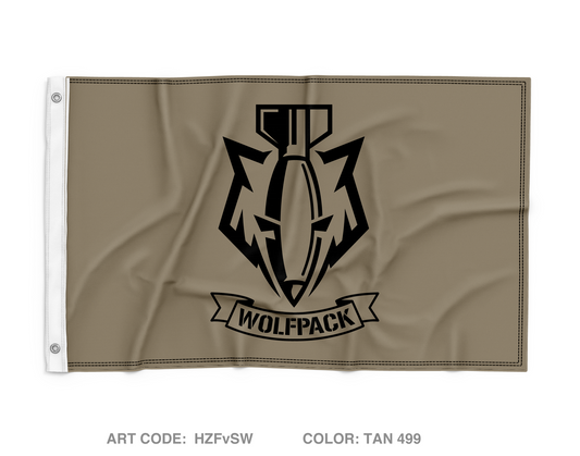 Wolfpack PLT 2-22IN Wall Flag - HZFvSW