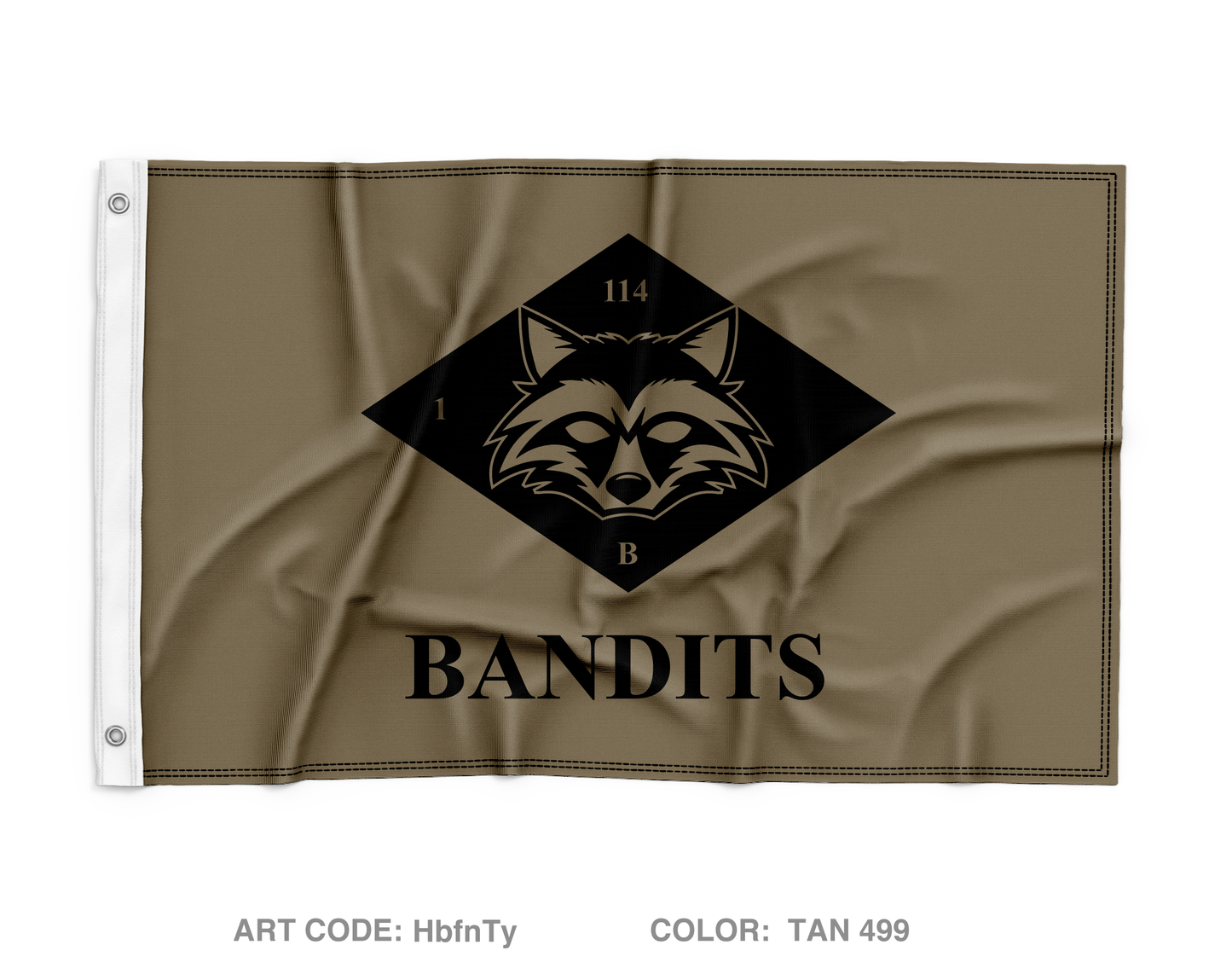 Bravo Company 1-114th Wall Flag - HbfnTy