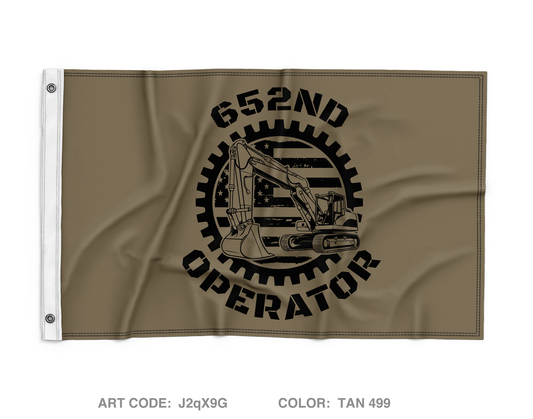 652ND MRBC SUPPORT Wall Flag - J2qX9G