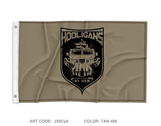 D Co 1-125 IN Wall Flag - JX6Cy6