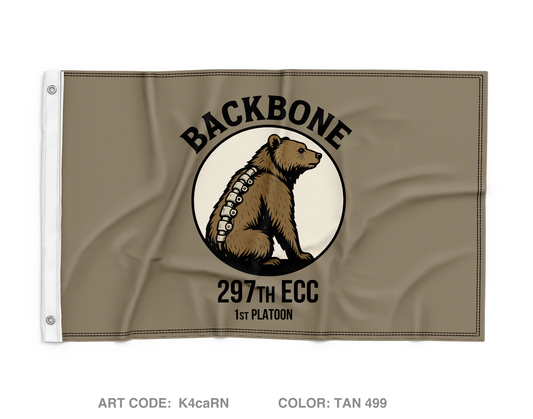 297 1st PLT Wall Flag - K4caRN