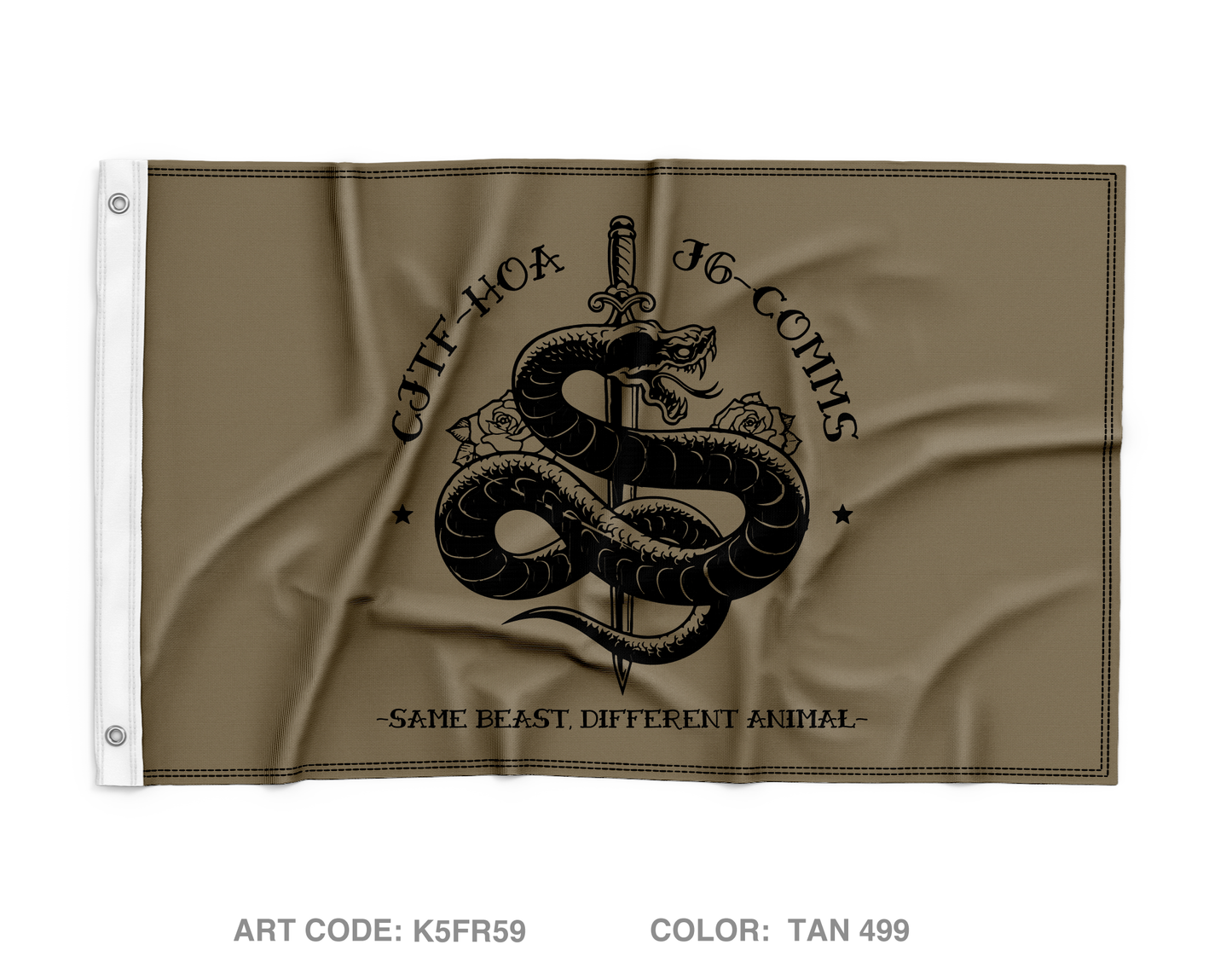 CJTF-HOA CJ-6 Wall Flag - K5FR59