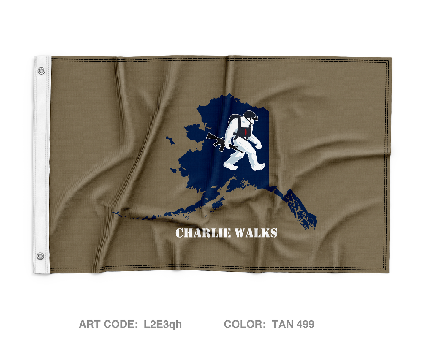 Charlie Company 3-509TH PIR Wall Flag - L2E3qh