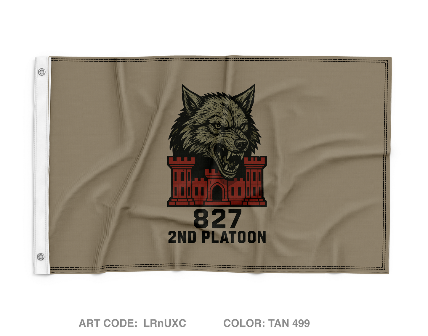Det 1 827 ECC Wall Flag - LRnUXC