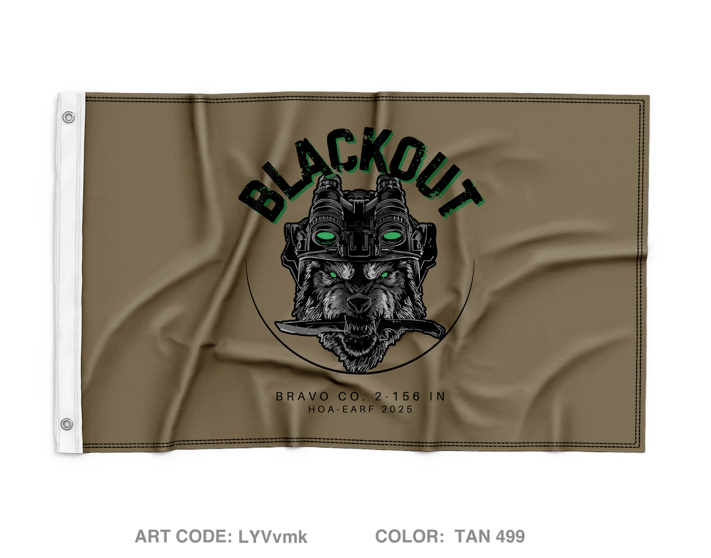 Blackout Wall Flag - LYVvmk