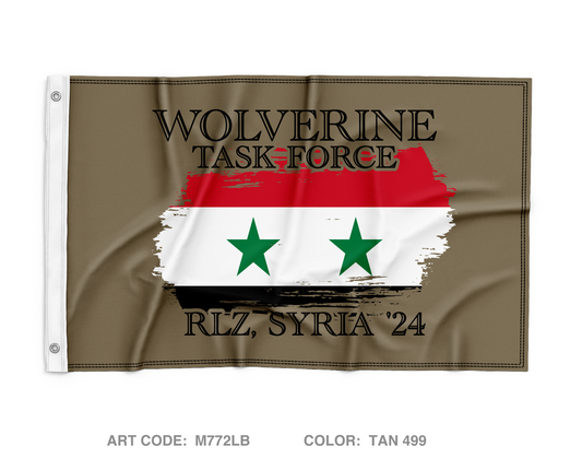 TF Wolverine Medical platoon Wall Flag - M772LB