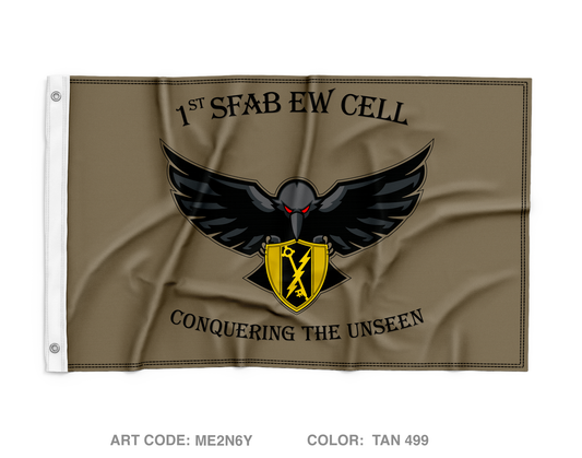 EW Cell, HHC , 1SFAB Wall Flag - ME2N6Y