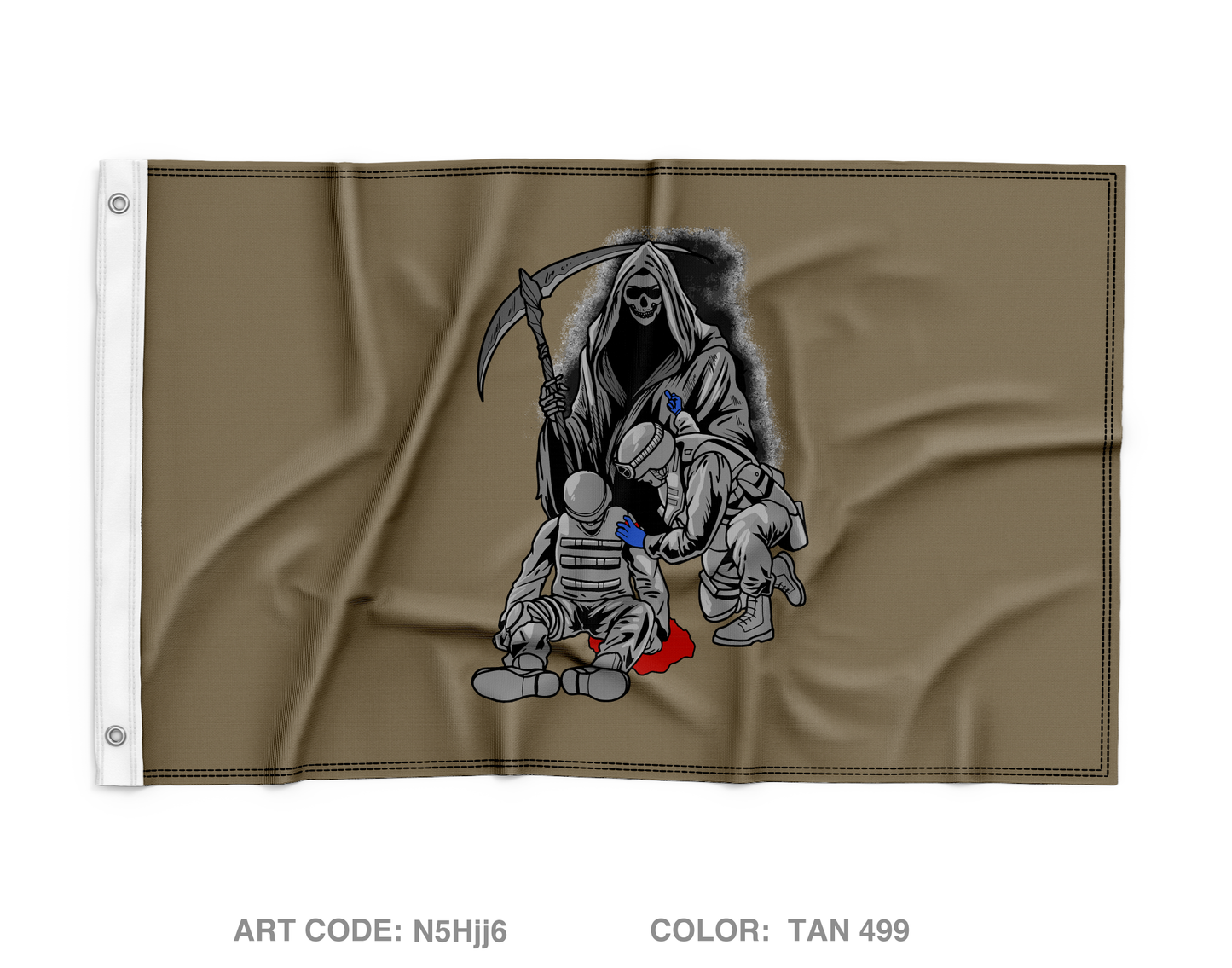 Bravo Company 1-114 Medics Wall Flag - N5Hjj6