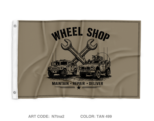 Wheel Shop FMT-W Wall Flag - N7tna2