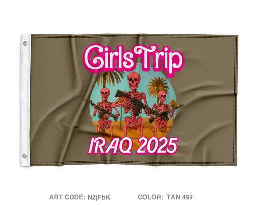 Iraq 2025 Girls Trip Wall Flag - NZjFbK